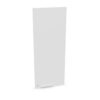 Frezza Plastic Freestanding Right-Opening Door Tambour Cabinet