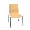 Kusch + Co Trio Stationary Chair 4-Leg Stb Frame Wooden Uph Back Upholstered
