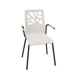 Nowy Styl Verbena Arm 4-Leg With Armrests Upholstered Frame Chair