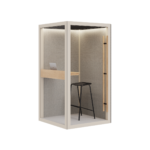 Abstracta Zen Pod Essential Small Clean Single-Person Office Pod With