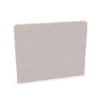 Zilenzio Lite Table Rounded Clamp-Mounted Corners Fabric-Covered Desk Screen