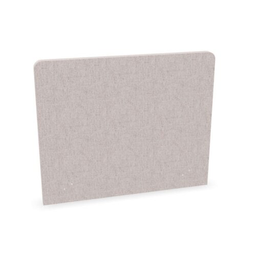 Zilenzio Lite Table Rounded Clamp-Mounted Corners Fabric-Covered Desk Screen