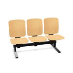 Kusch + Co V-Care Beam Seating 3U FS W Freestanding 3-Seater Beam Seating Bench
