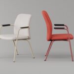 Nowy Styl Flesco Frame Chair CF Uph With Armrests Cantilever Upholstered Frame