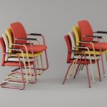 Nowy Styl Flesco Frame Chair CF Uph With Armrests Cantilever Upholstered Frame