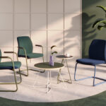 Nowy Styl Flesco Frame Chair CF Uph With Armrests Cantilever Upholstered Frame