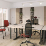 Nowy Styl Flesco Frame Chair CF Uph With Armrests Cantilever Upholstered Frame