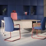 Nowy Styl Flesco Frame Chair CF Uph With Armrests Cantilever Upholstered Frame