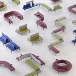 Kusch + Co Genaya Sofa 4U 4B PN 4-Seater Backrests Low Modular Sofa arrangement view