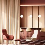 Kusch + Co Lupino Hocker 4L Lgw 4-Leg Upholstered Back Bar Stool Lupino upholstered back bar stool arrangement