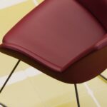 Kusch + Co Lupino Hocker One-Column HB-Uph Back Pedestal Upholstered Bar Stool Lupino Kusch+Co bar stool arrangement