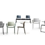Diemme Match 4 4-Leg Mesh Back Meeting Chair