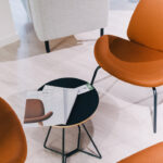 Nowy Styl Tilkka Low Table Cfx-Leg Base Mini Coffee Table Round Top Low Table