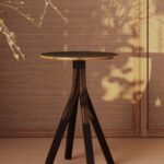 Kusch + Co Njord Table I-Leg Lwm Base RD 4-Leg Round Top Lounge Table