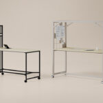 Nowy Styl Offa Shelf SF Freestanding Acoustic Desk Screen — Offa acoustic desk screen arrangement