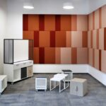 Nowy Styl Offa Shelf SF Freestanding Acoustic Desk Screen — Offa acoustic desk screen arrangement