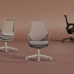 Nowy Styl Ovia Swivel Chair Mesh Back Task With Armrests Office Chair