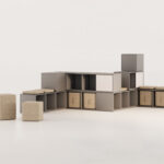 Nowy Styl Oxo Cabinet Set A5 Modular Sofa Seating Open Shelving Modular Seating