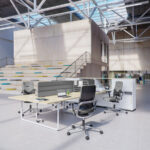 Nowy Styl Xenium CF-Stb Mesh Back Cantilever With Armrests Frame Chair