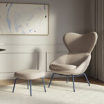 Nowy Styl Scadio Leg Rest 4S Swivel Footrest 4-Star Base Upholstered Leg Rest