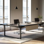 Frezza Service-Unit Supported Square Leg Office Desk