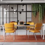Frezza Wait Fabric 4-Leg Upholstered Low Visitor Chair