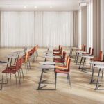 Nowy Styl Semu Table V-Base Foot Metal Table Top Folding Meeting Table