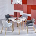 Nowy Styl Tauko Table I-Leg Lwm Base 4-Leg Square Tabletop Meeting Table