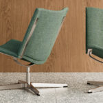 Kusch + Co Sivu Armchair Swivel 4-Star Base Upholstered Lounge Armchair