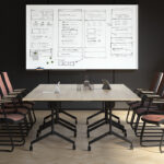 Nowy Styl Convenio Modular Table I-Leg Frame Base Rectangular Top Conference