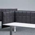 Abstracta Stitch Table Hanging Fabric-Covered Acoustic Desk Screen
