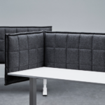 Abstracta Stitch Table Hanging Fabric-Covered Acoustic Desk Screen