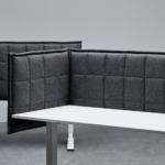 Abstracta Stitch Table Hanging Upholstered Acoustic Room Divider