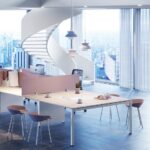 Frezza Easy Meeting Glass Top Conference Table