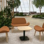 Nowy Styl Tilkka Armchair 4-Leg Lwm Frame LB-Uph Back Upholstered Low Lounge