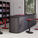 Nowy Styl Timmi Hocker UP Down NO Back Sit-Stand Upholstered Seat