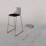 Kusch + Co Trio Stool 4L W 4-Leg No Backrest Stool