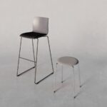 Kusch + Co Trio Stool 4L W 4-Leg No Backrest Stool