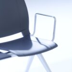 Kusch + Co Uni Verso Bench-5 Plastic Back 5-Seat Backrest Decorative Beam detail view