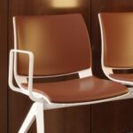 Kusch + Co Uni Verso Bench-2 Plastic Back 2-Seat Decorative Cut-Out Beam Seating detail view
