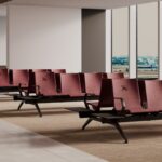 Kusch + Co V-Travel Bench-4 Standard 4-Seat Integrated Tables Beam Seating arrangement view