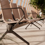 Kusch + Co V-Travel Bench-3 Standard Integrated Table Beam Seating detail view