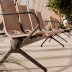 Kusch + Co V-Travel Bench-3 Standard Integrated Table Beam Seating detail view