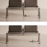 Kusch + Co V-Travel Bench-3 Standard 3-Seat External Tabletops Beam Seating alternate view