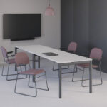 Nowy Styl Vesta-New Cfs Cantilever Upholstered Back Frame Chair