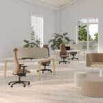 Nowy Styl Viden Swivel Chair LB-Uph Back Task Upholstered Low Office Chair