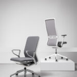 Nowy Styl Youteam Stationary Chair 4-Leg Frame LB-Mesh Uph Back With Armrests