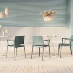 Nowy Styl Yuni Stationary Chair 4-Leg Frame Plastic With Armrests Frame Chair