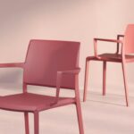 Nowy Styl Yuni Stationary Chair 4-Leg Frame Plastic Seat And Frame Chair