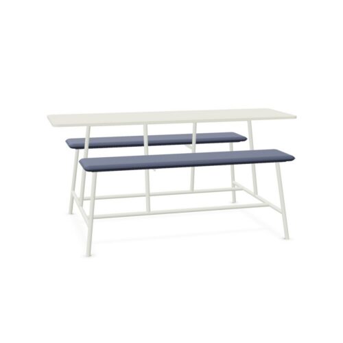Cascando Piqnic 6 Personen Conference Upholstered Two Meeting Table With Benches